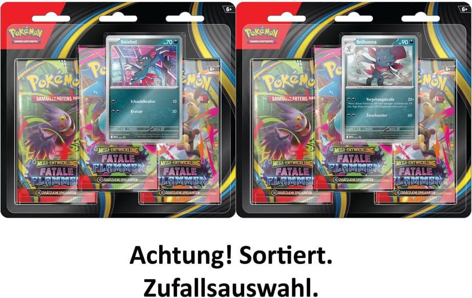 1x Mega Phantasmal flames 3 Booster Packs  - ENGLISH