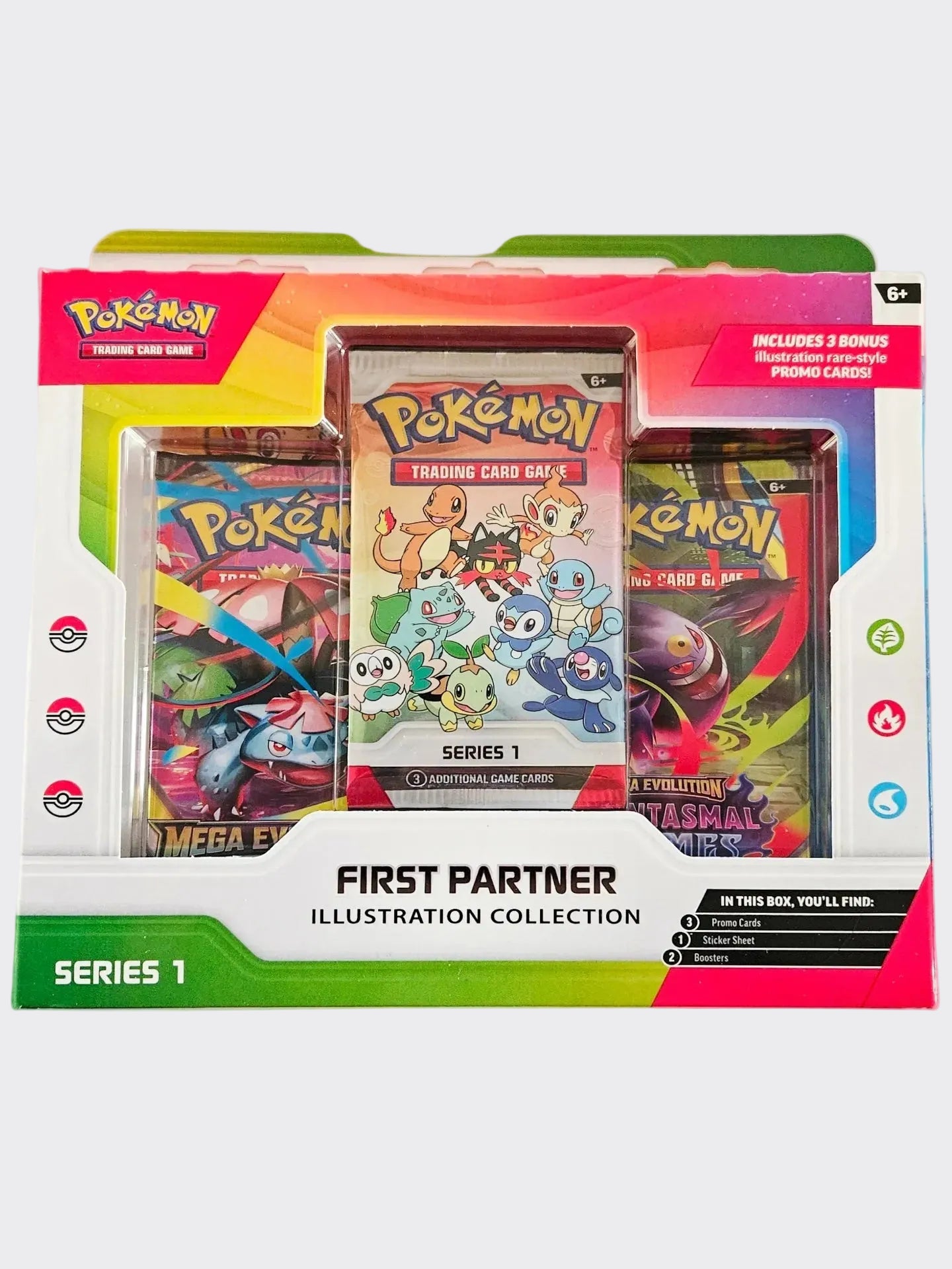Collection d'illustrations Mega Evolution First Partner 1