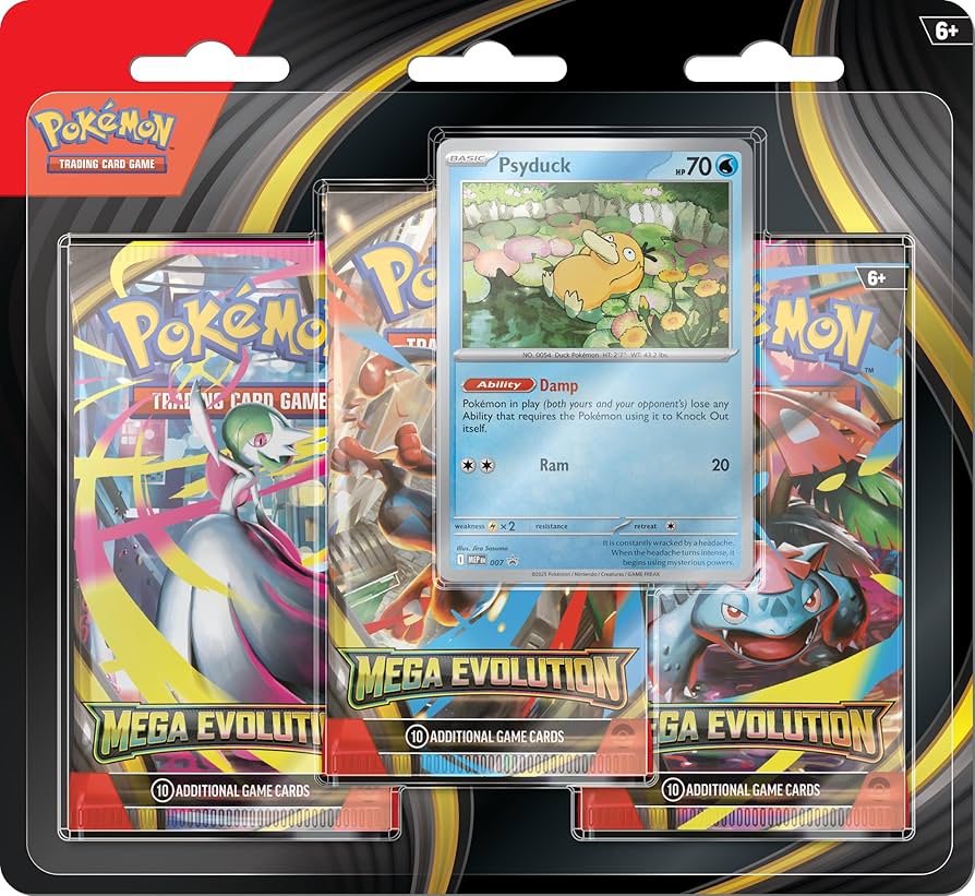 Mega Evolutions Tripack PSYDUCK Promo Card