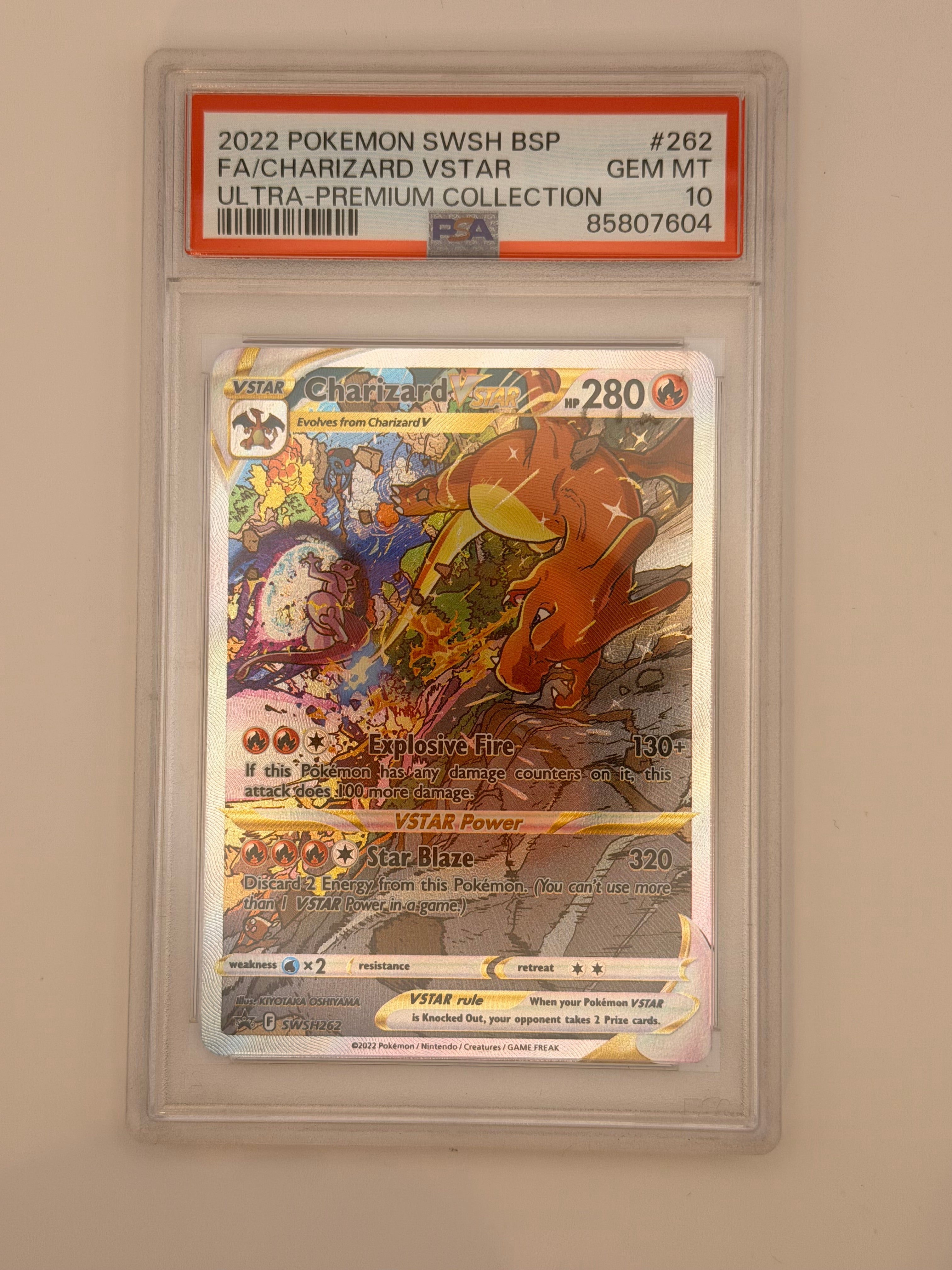 Pokemon PSA 10 SWSH 262 Charizard VSTAR