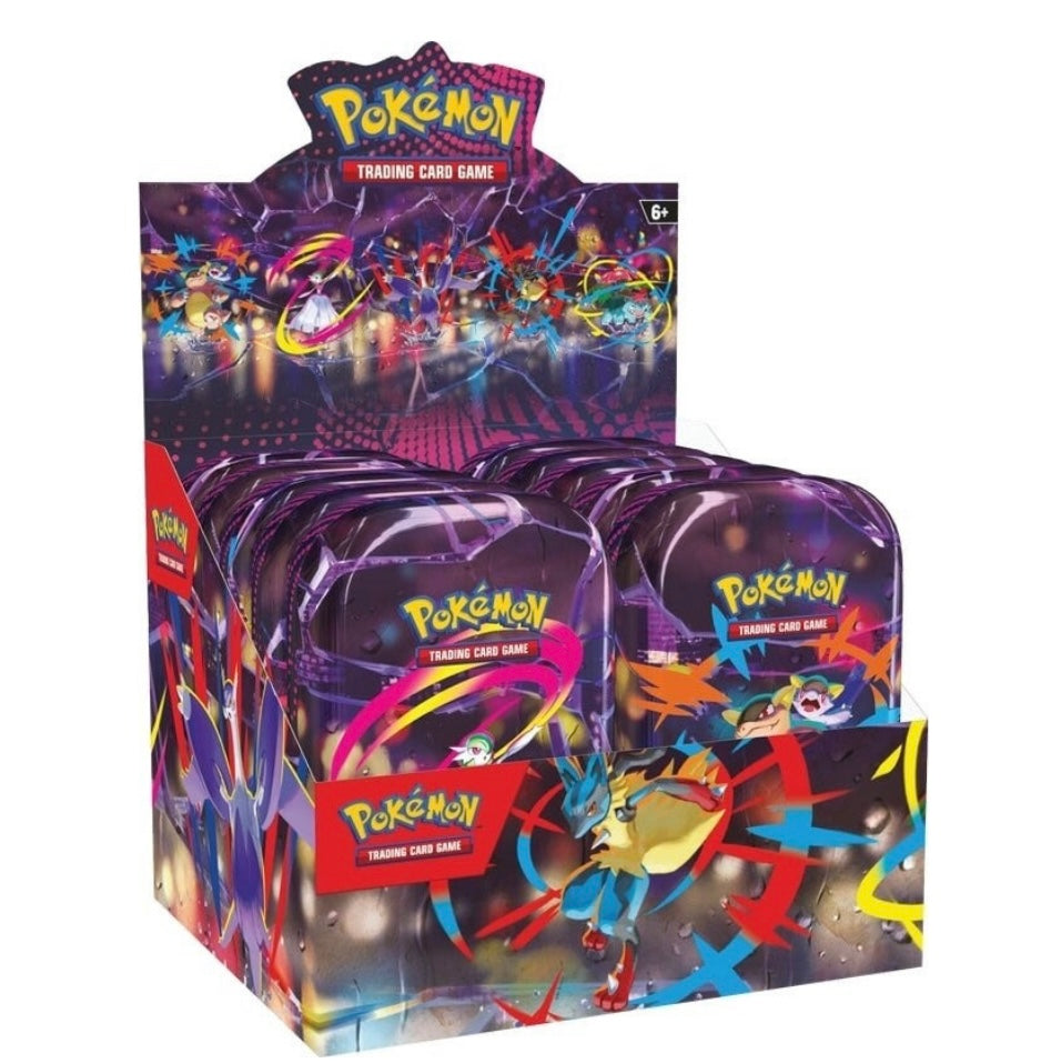 Unsealed Mega evolutions Mini Tin Display - English
