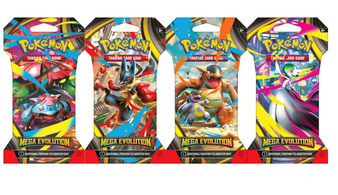 Pokemon Mega Evolutions Booster sleeved ME1- English