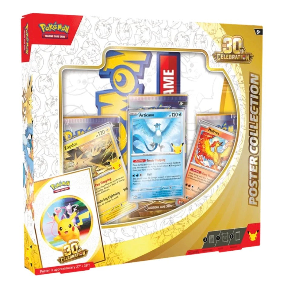 Pre-order 1x Pokémon 30th Celebration Poster Collection - English