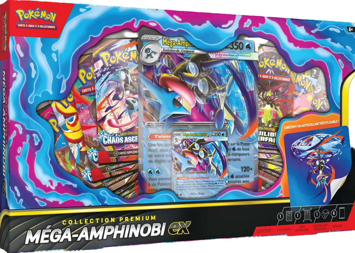 PRE-ORDER: Pokemon Mega Greninja Ex Premium Collection FR