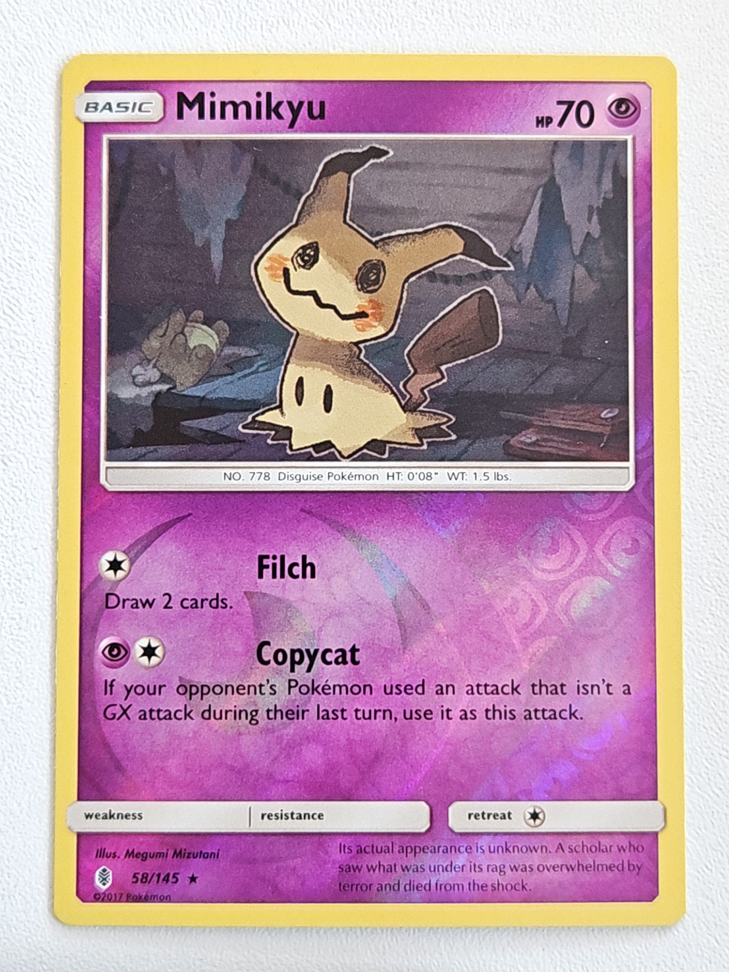 Mimikyu 58/145 Guardians Rising