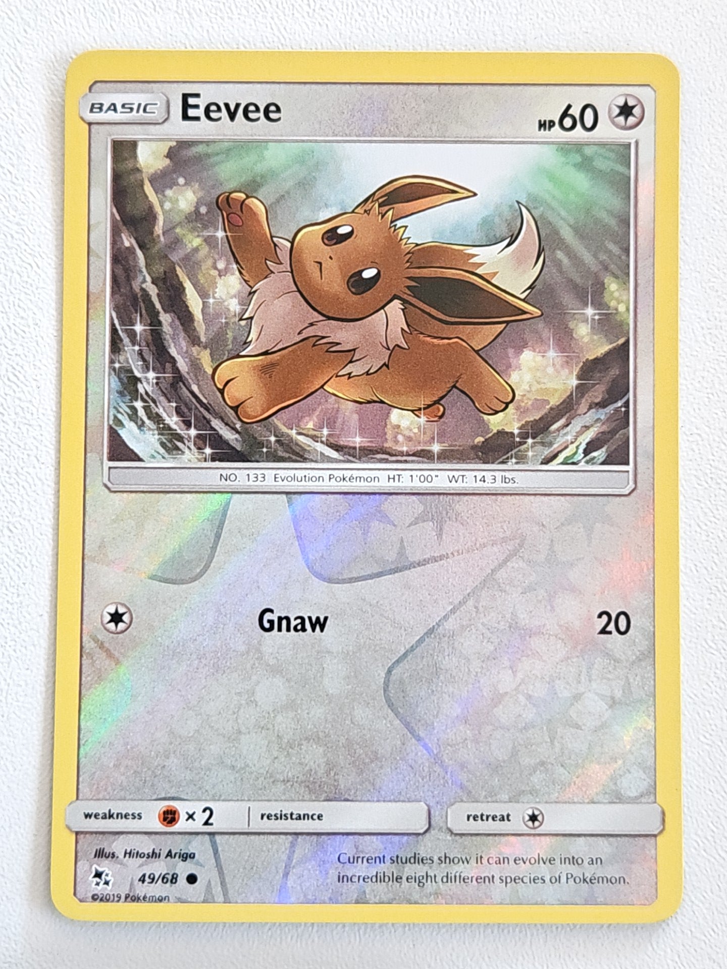 Eevee 49/68 Hidden Fates