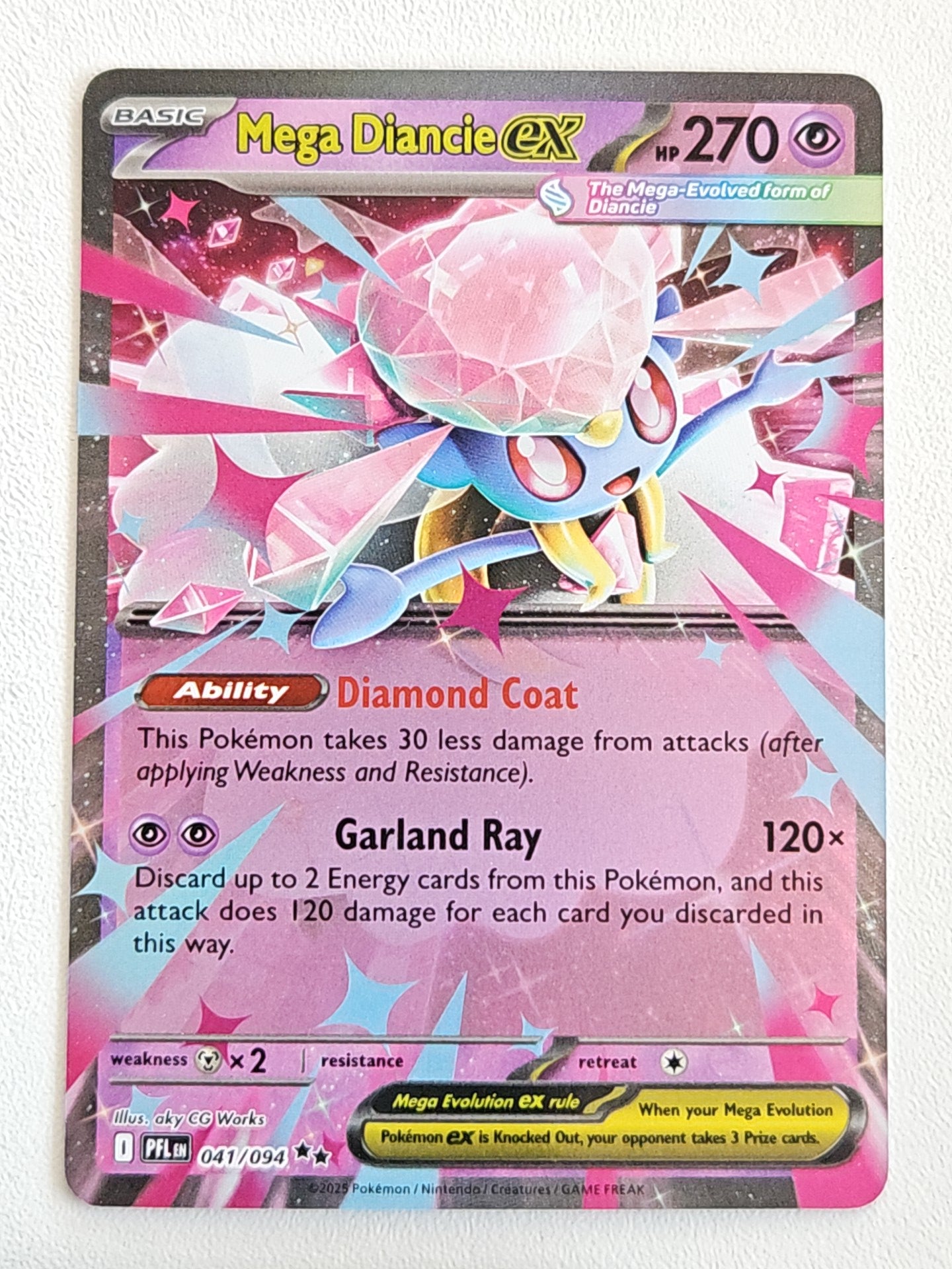 Mega Diancie Ex 041/094 Phantasmal Flames