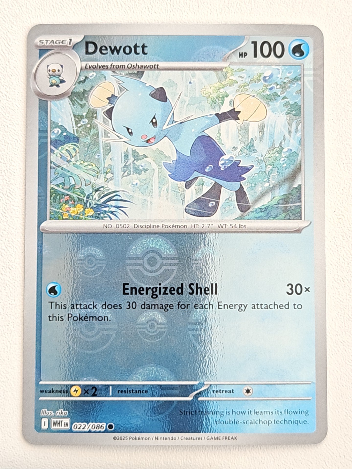 Dewott 022/086 PokeBall White Flare