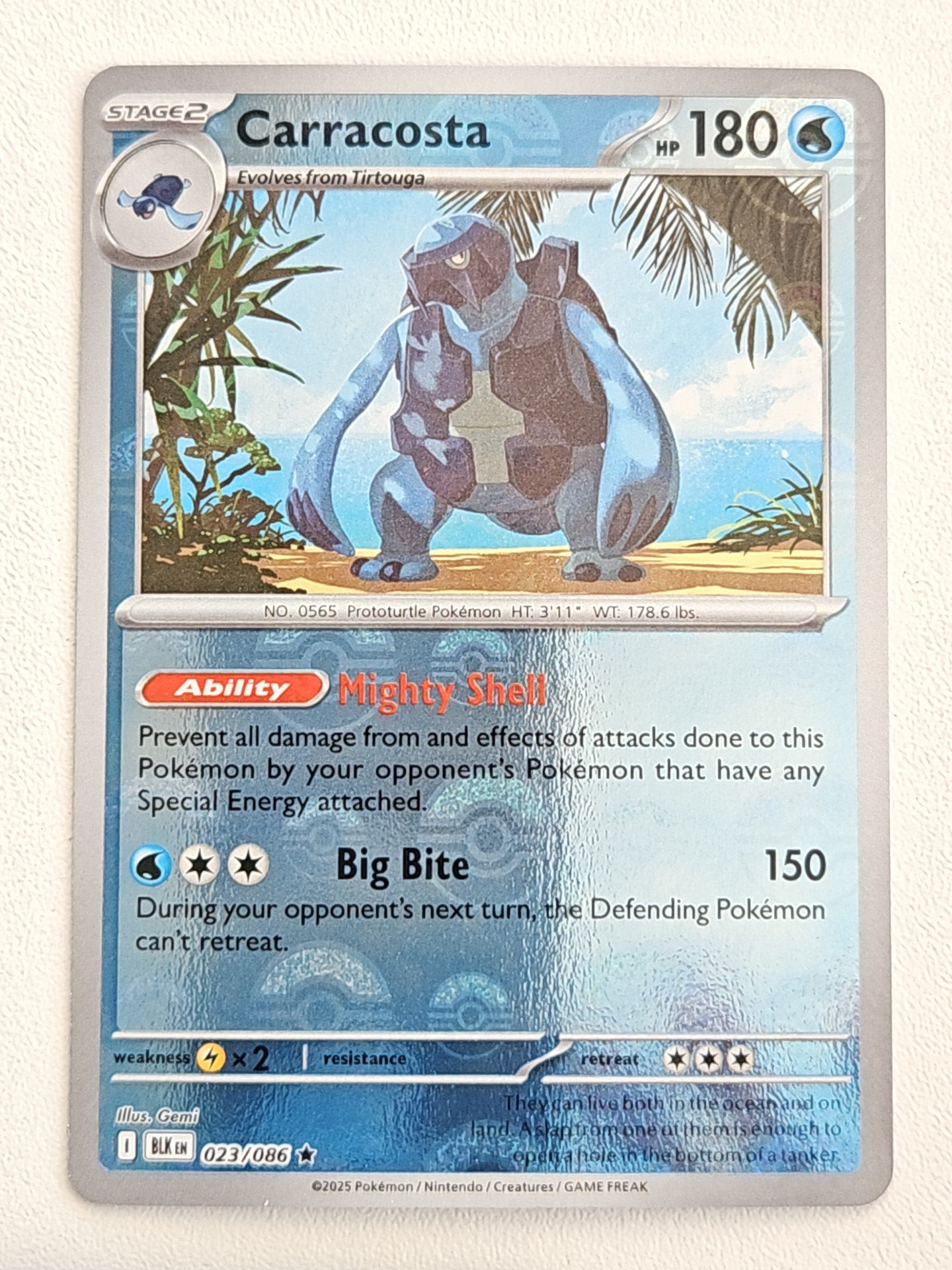 Carracosta 023/086 PokeBall Black Bolt
