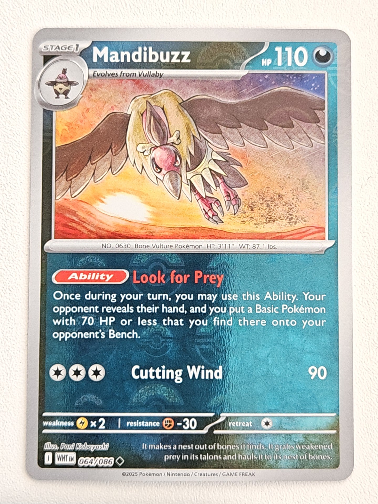 Mandibuzz 064/086 PokeBall Black Bolt