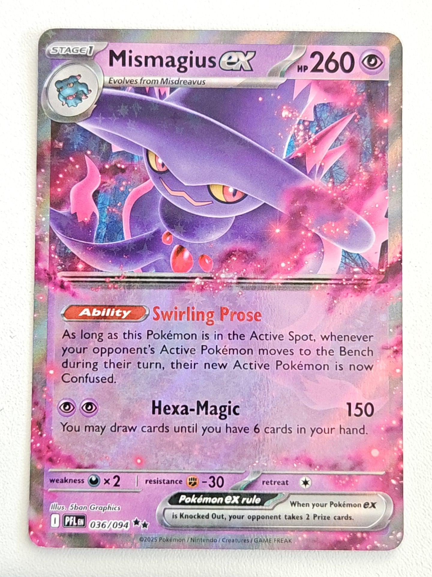 Mismagius Ex 036/094 Phantasmal Flames