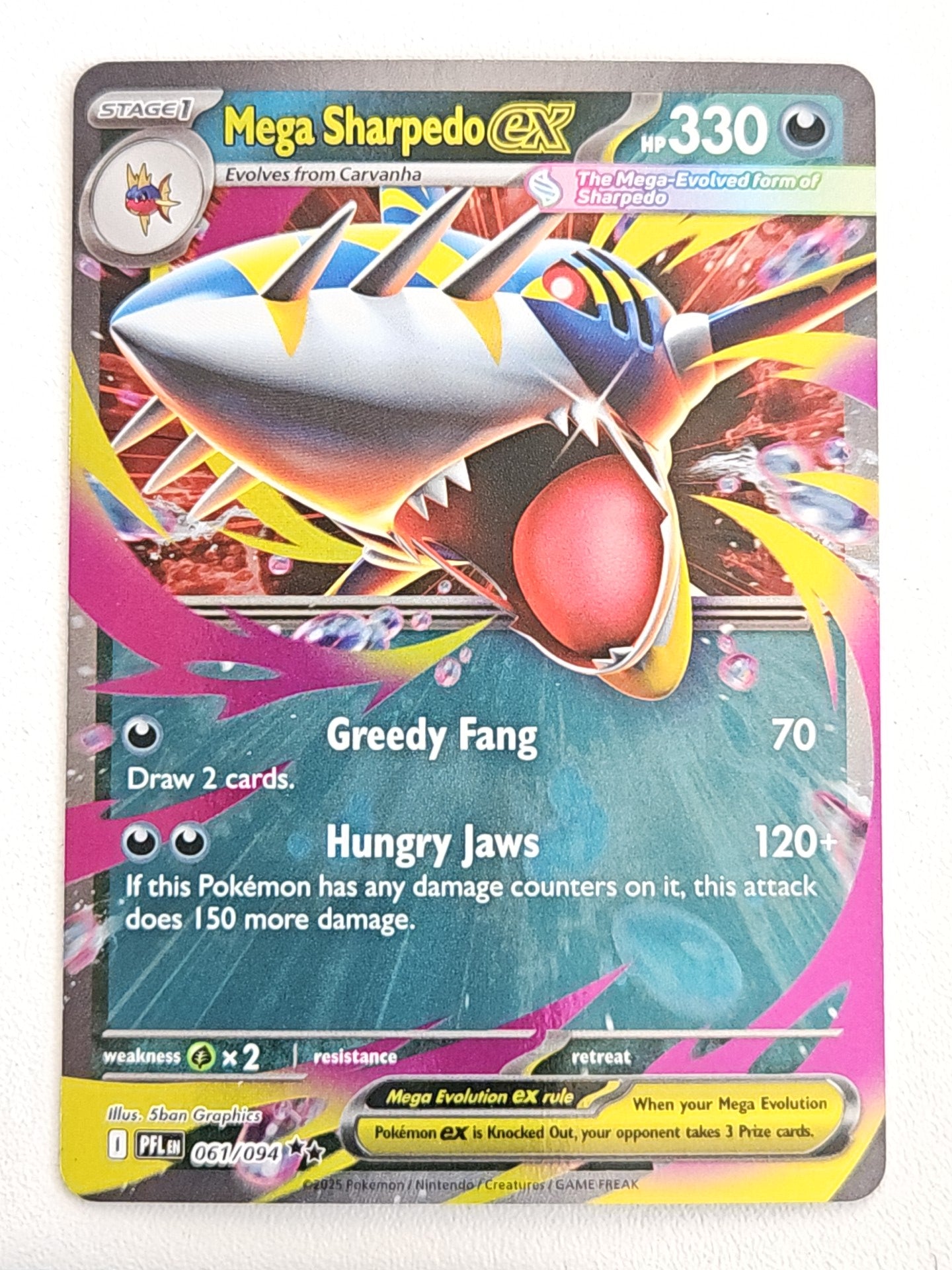Mega Sharpedo EX 061/094 Phantasmal Flames