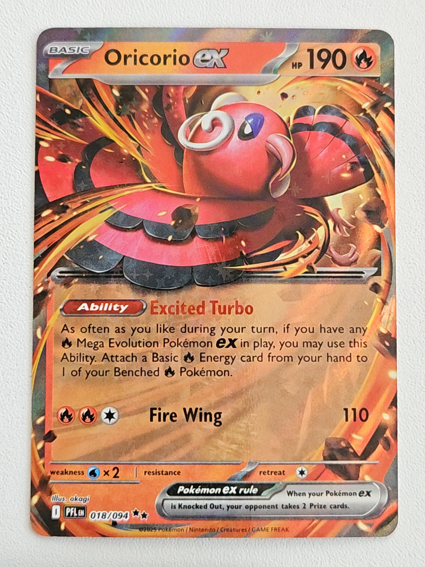 Oricorio ex 018/094 Phantasmal Flames