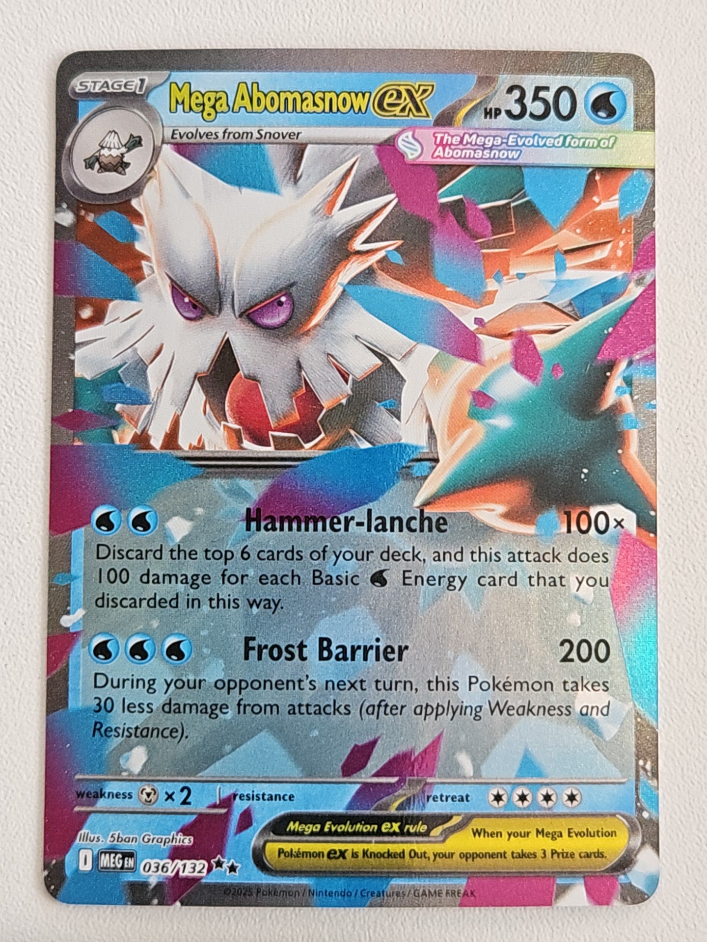 Mega Abomasnow Ex 036/132 Mega Evolution