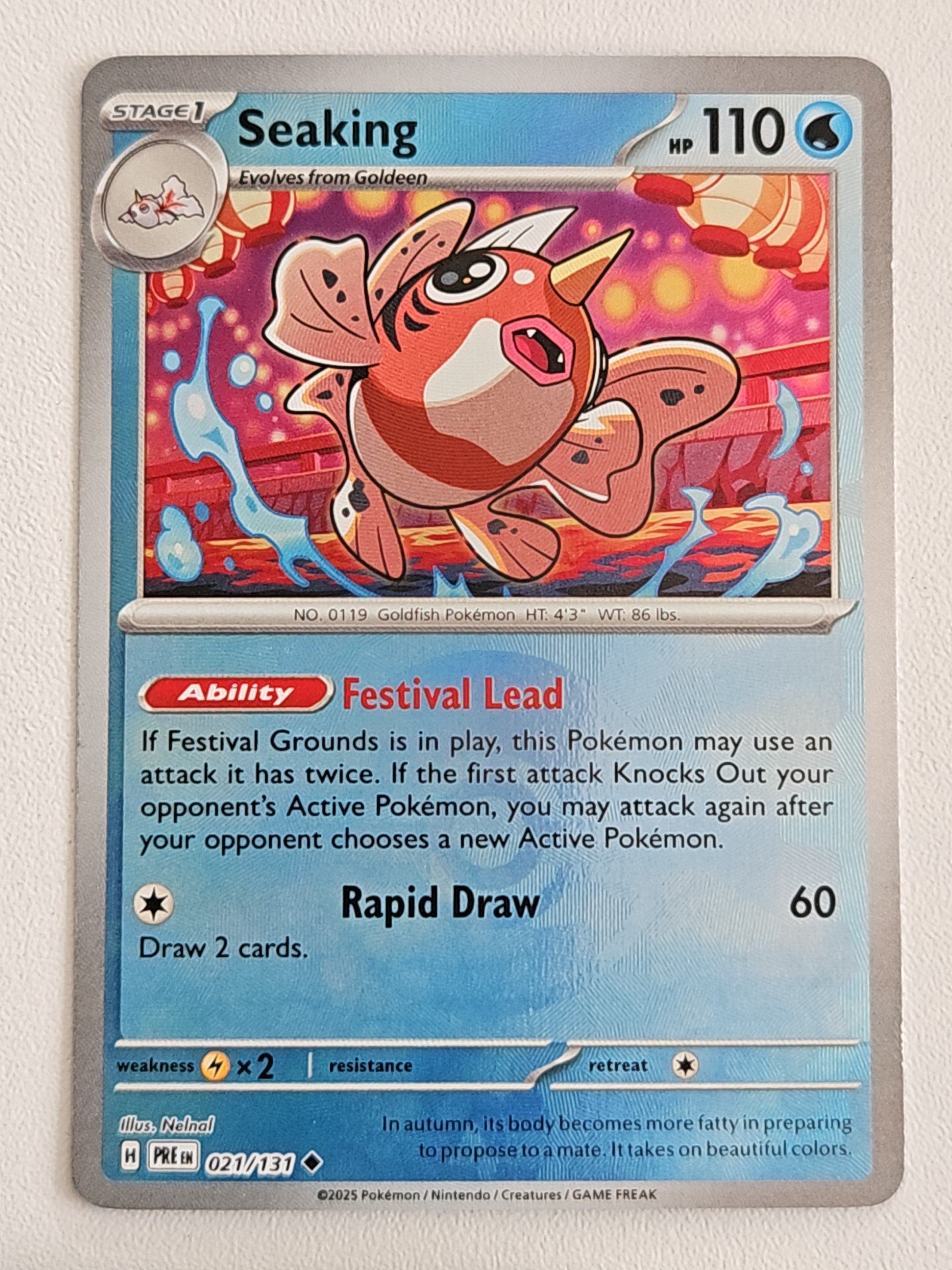 Seaking 021/131 Pokeball Prismatic Evolutions