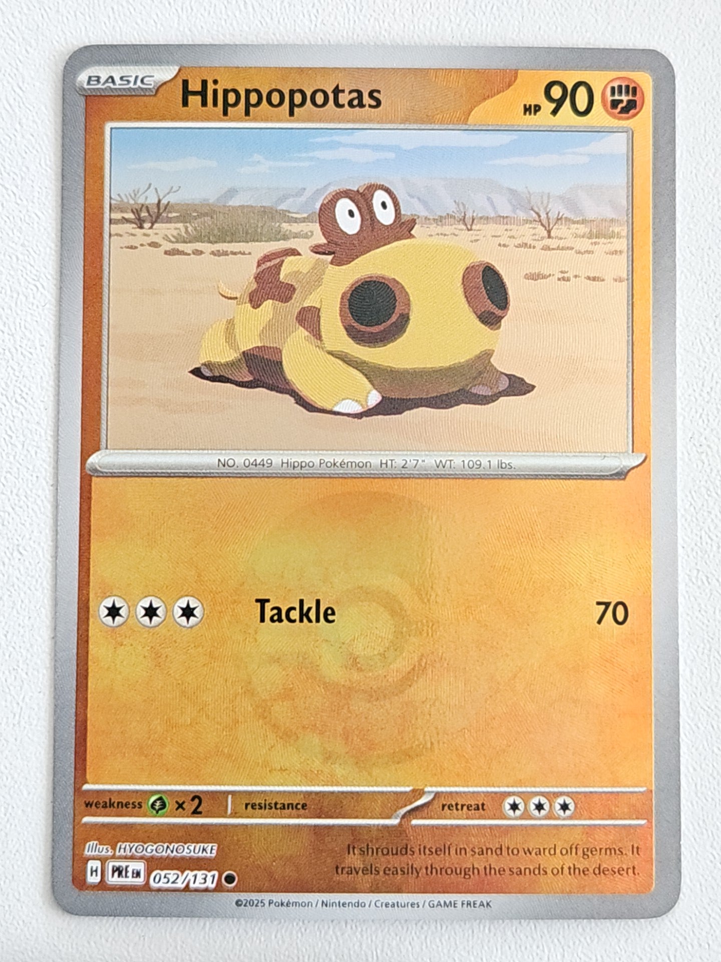 Hippopotas 052/131 Pokeball Prismatic Evolutions