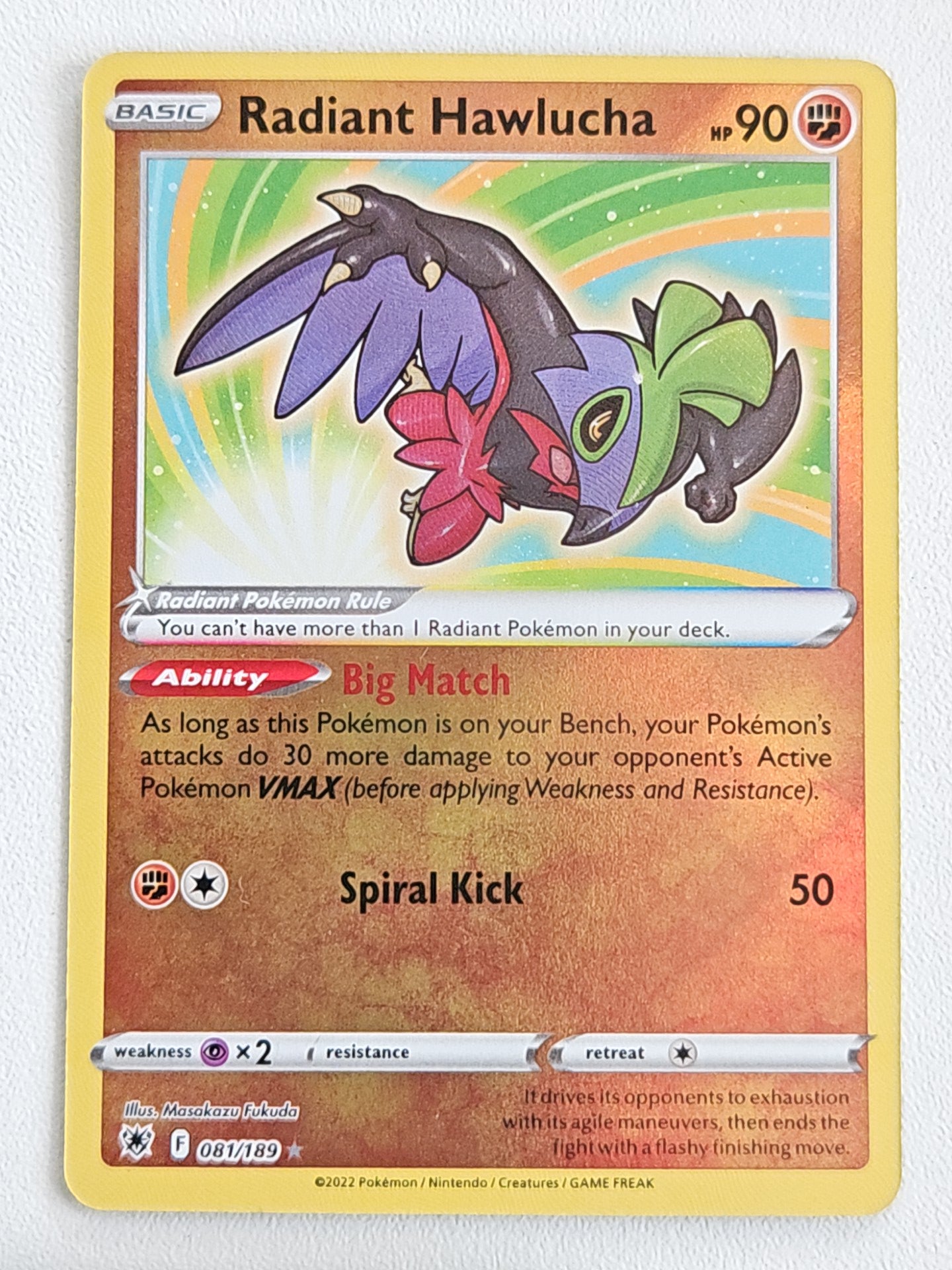 Radiant Hawlucha 081/189 Astral Radiance