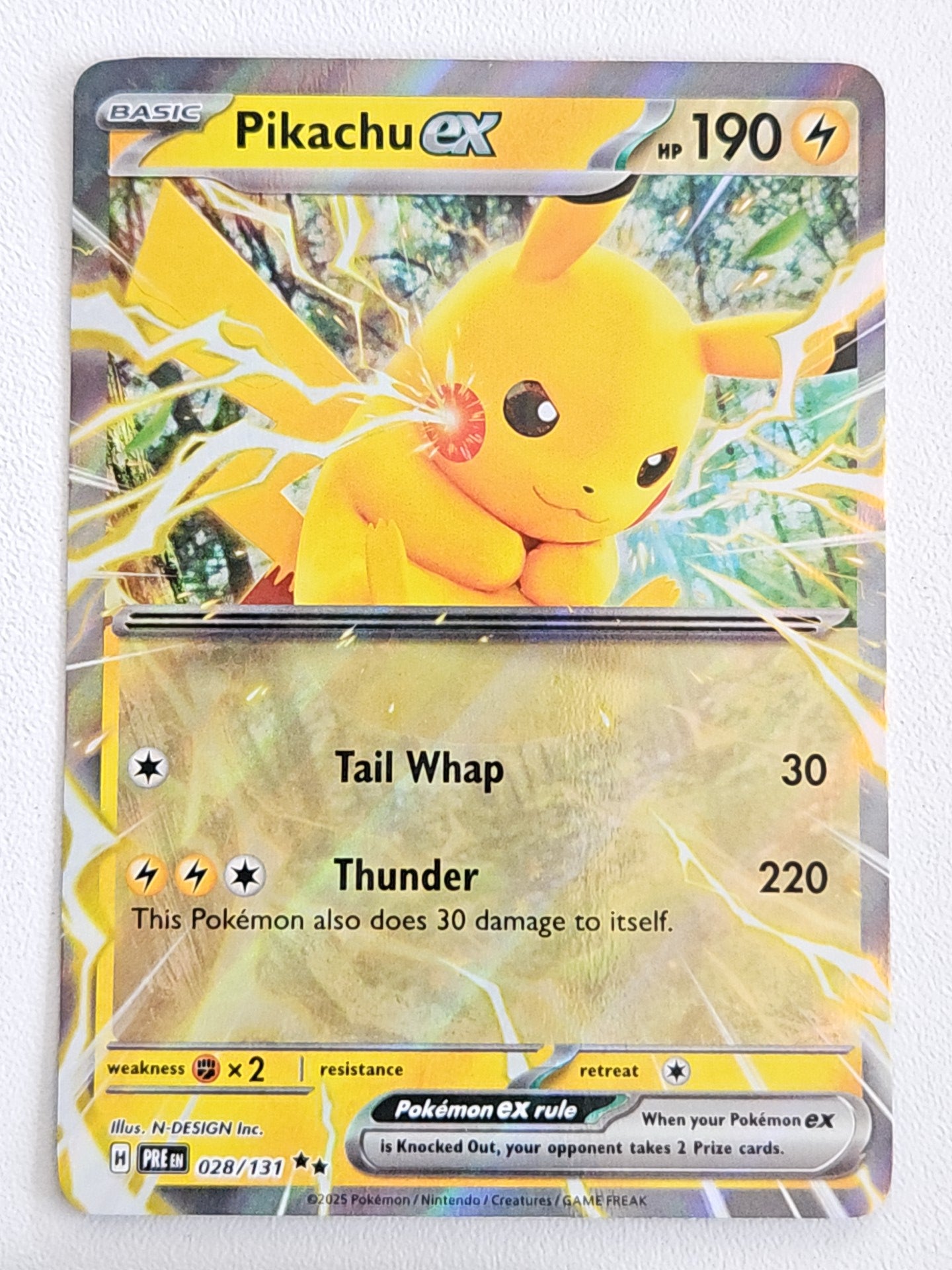 Pikachu Ex 028/131 Prismatic Evolutions