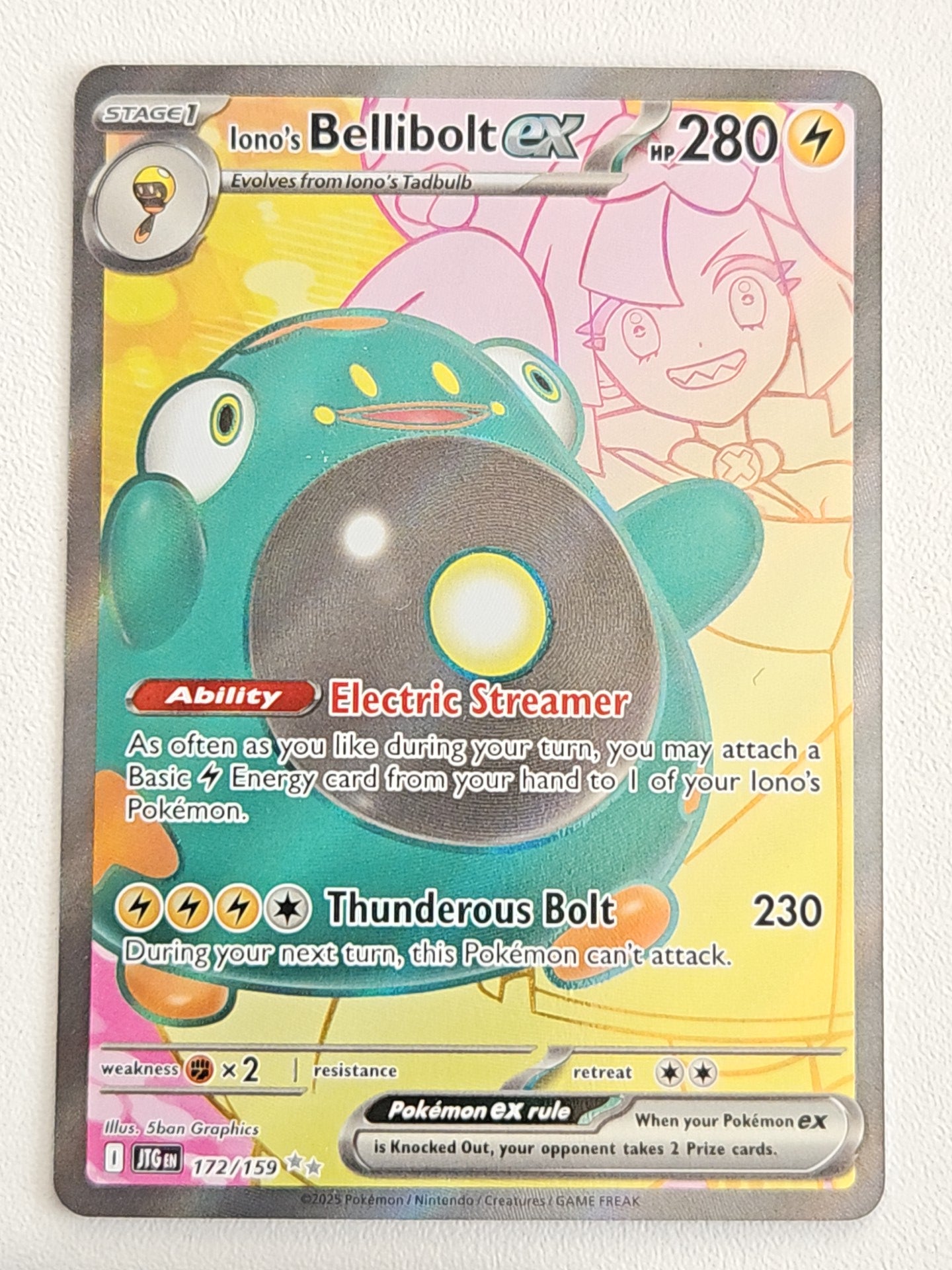 Iono's Bellibolt ex 172/159 SV09 Journey Together