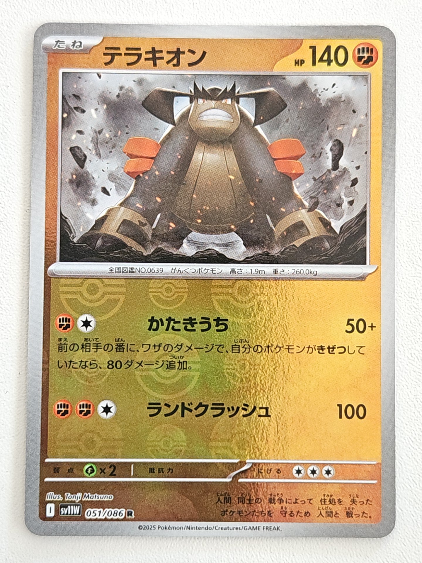 Terrakion 051/086 PokeBall White Flare