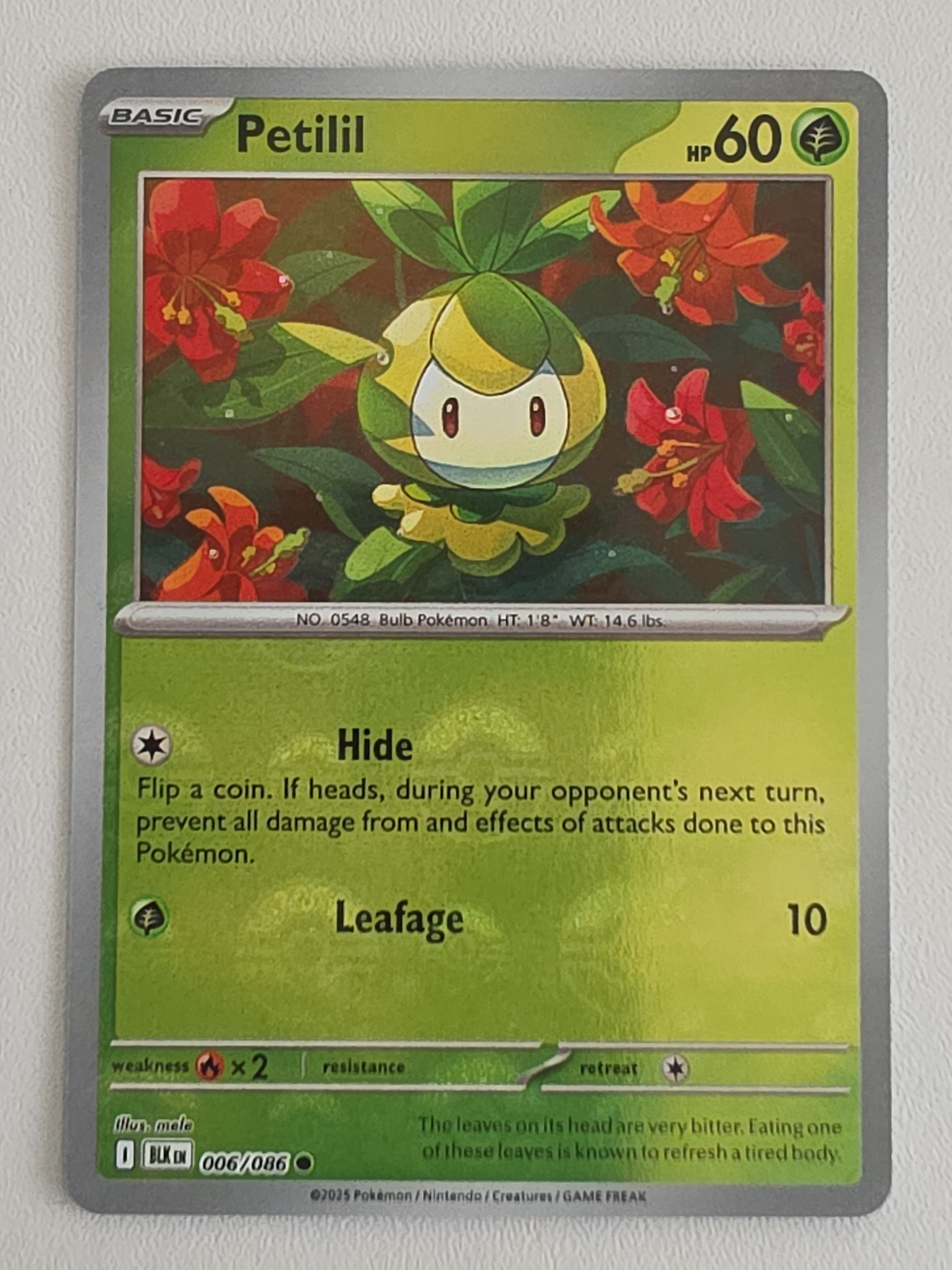 Petilil 006/086 PokeBall Black Bolt