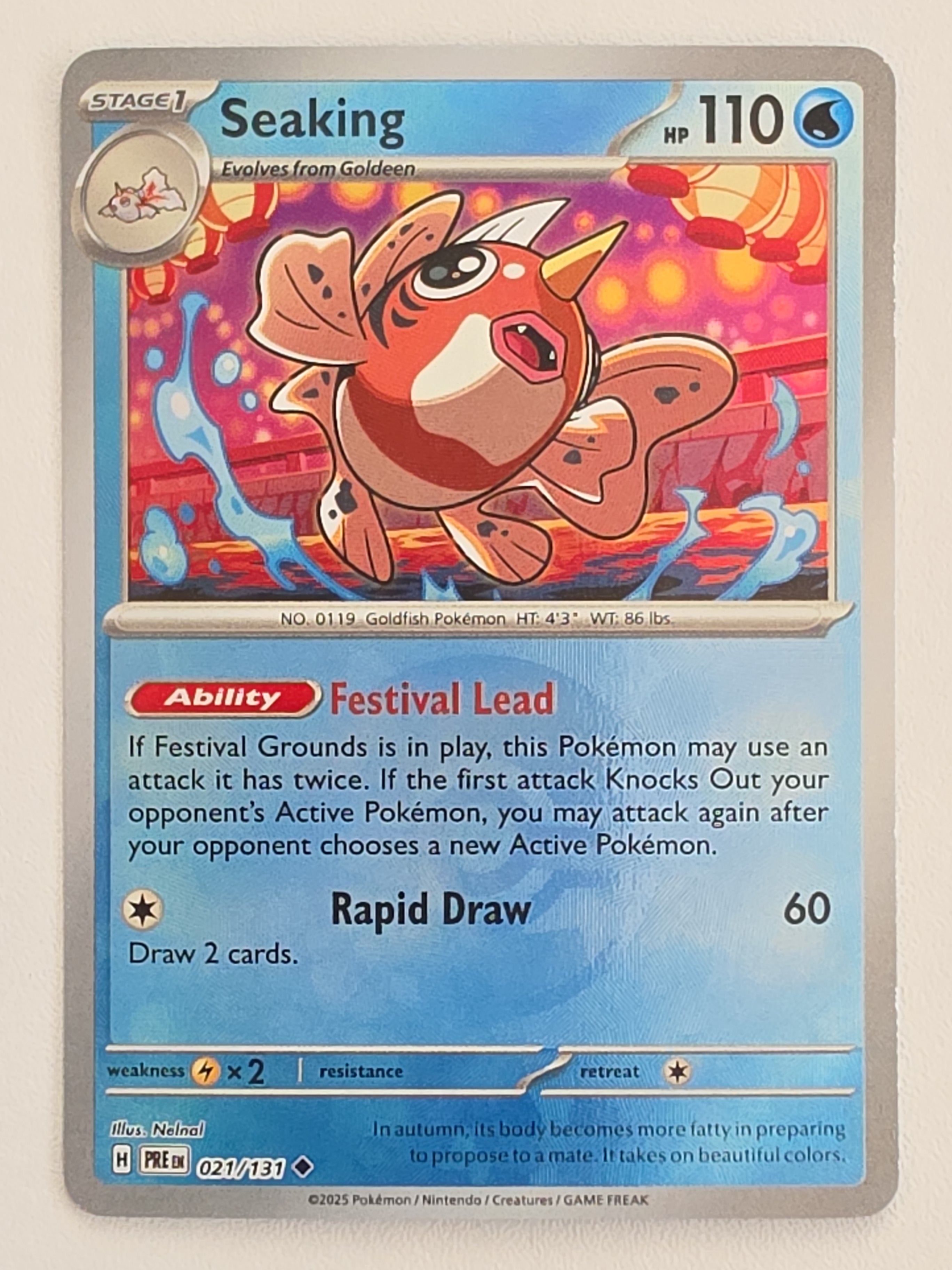 Seaking 021/131 PokeBall Prismatic Evolutions