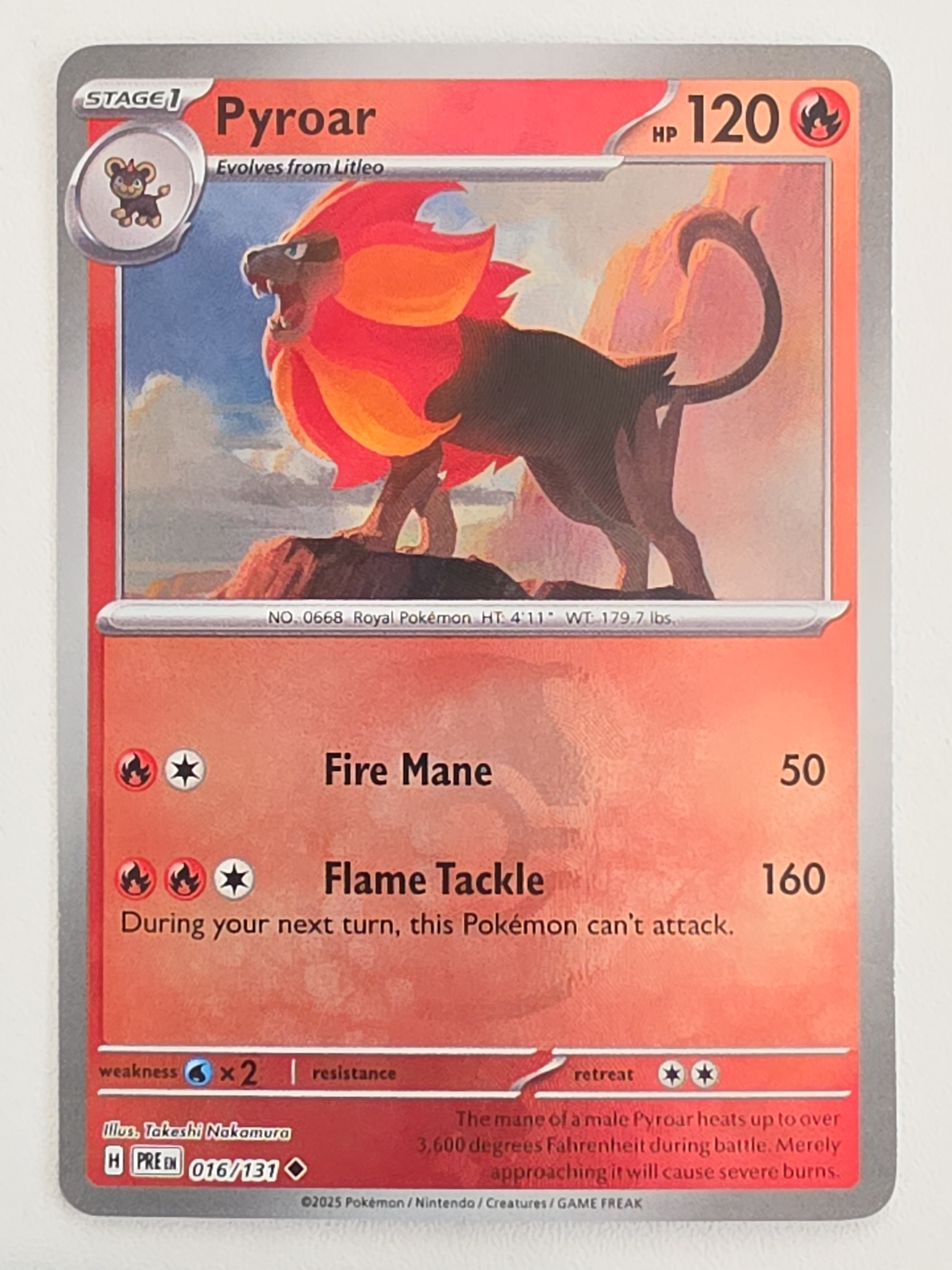 Pyroar 016/131 MasterBall Prismatic Evolutions