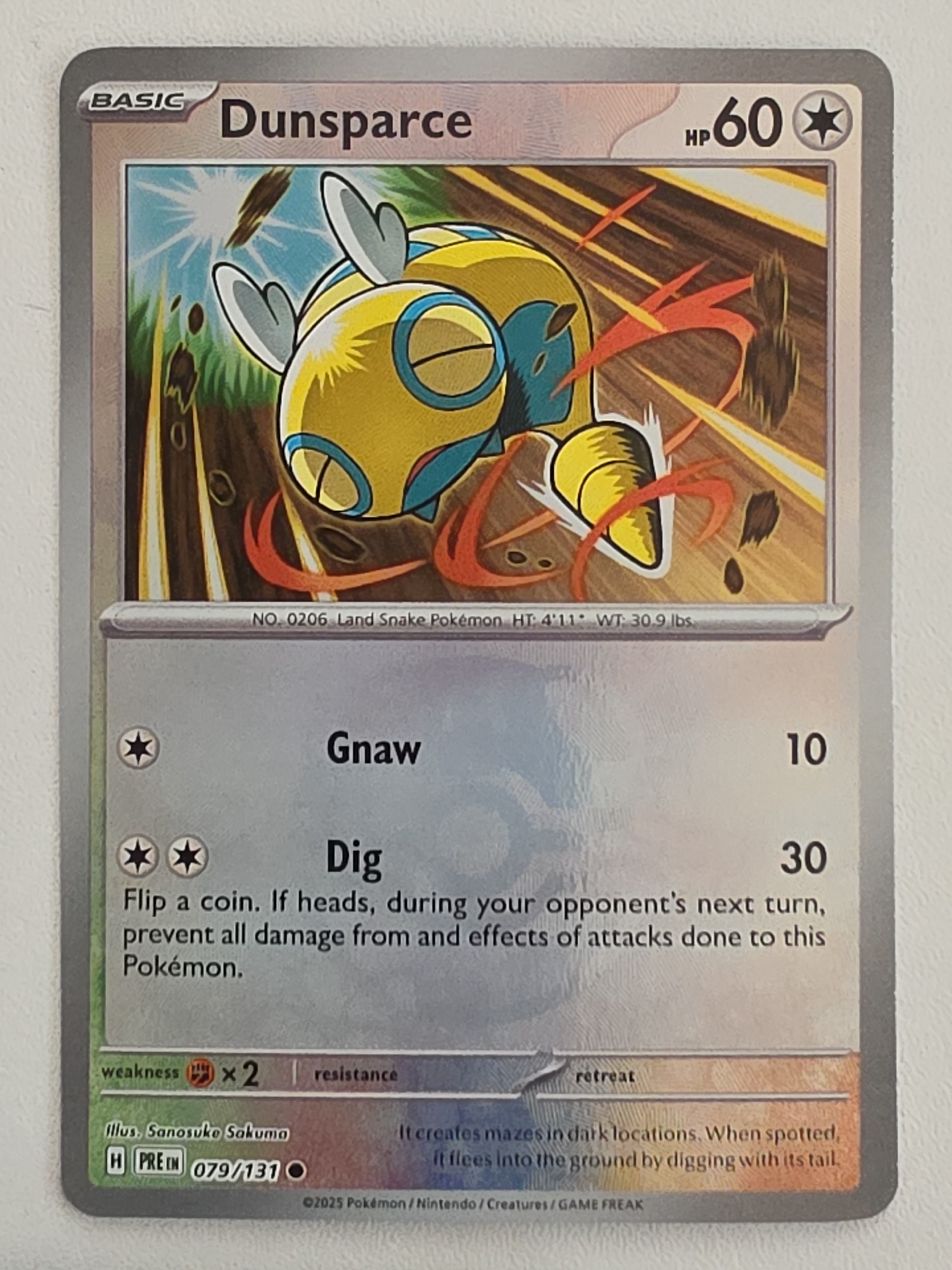 Dunsparce 079/131 MasterBall Prismatic Evolutions