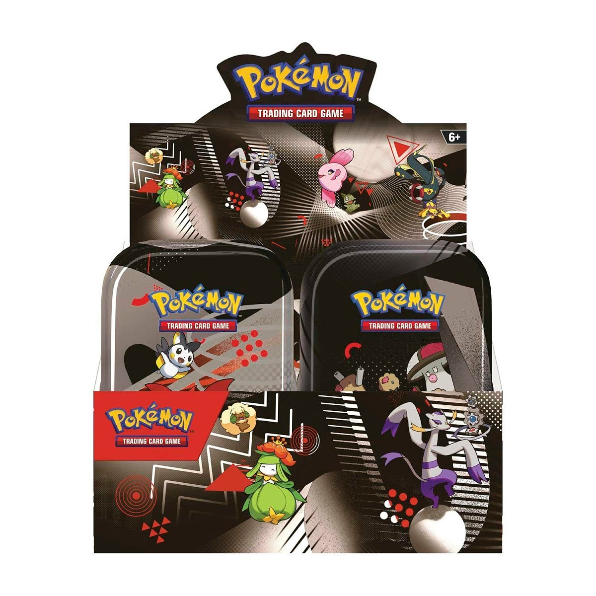 Pokémon TCG Unova Mini Tin Display Box (8 Tins) Black bolt white flare