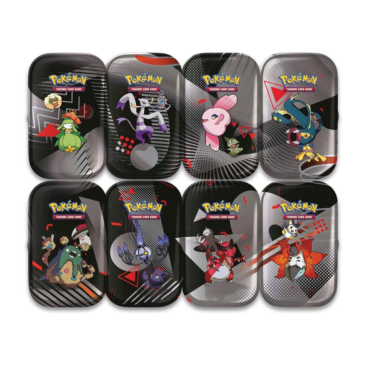 Pokemon 8 x Mini Tin Display Black Bolt White Flare