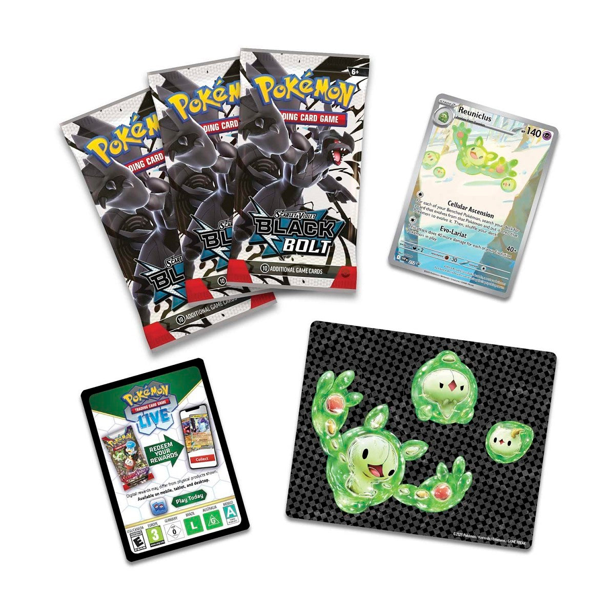 Black Bolt Tech Sticker Collection Tripack