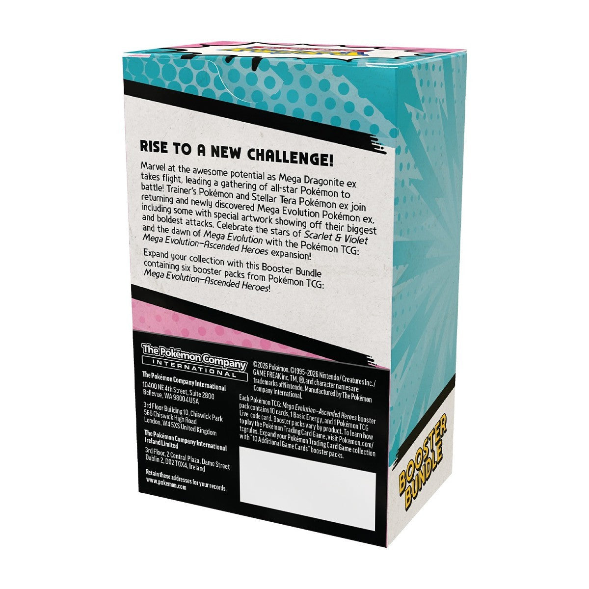 Pokemon Mega Evolution Ascended Heroes Booster Bundle DISPLAY (60 Packs) - ENGLISH