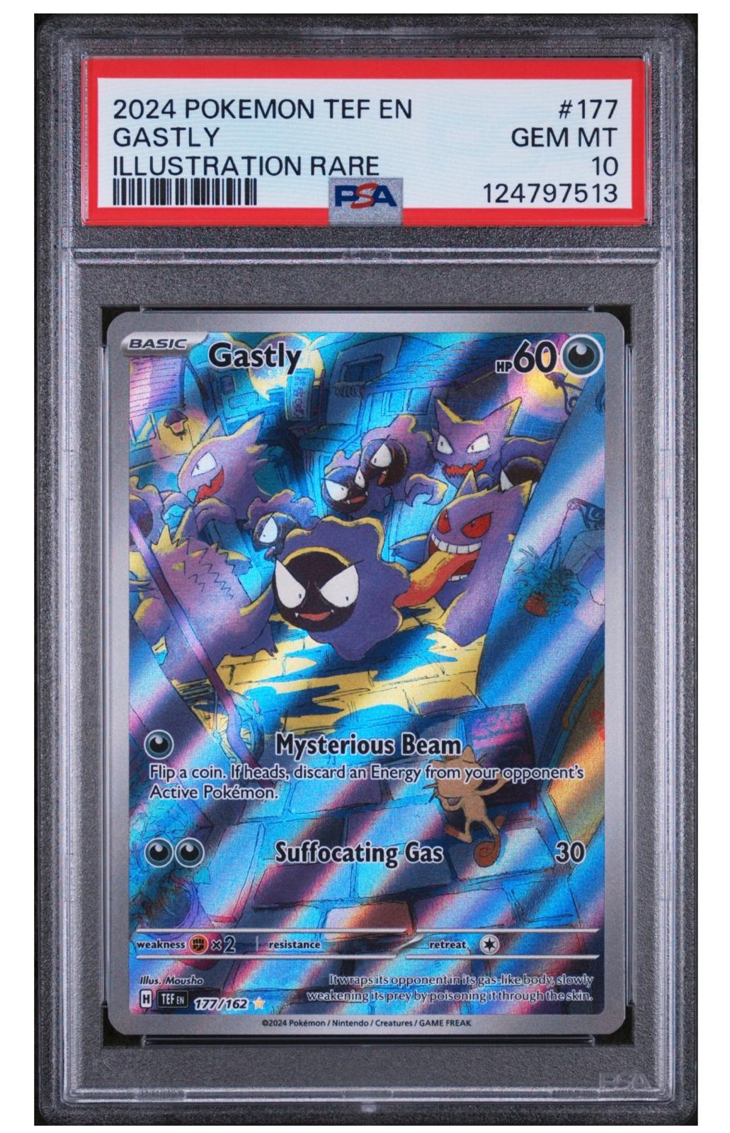 Pokemon PSA10 Gastly 177 Temporal Forces