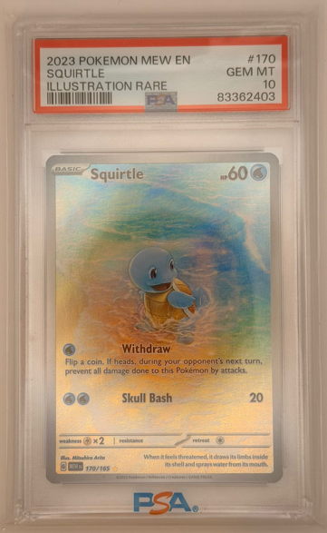 PSA10 Pokemon Squirtle 170 - 151